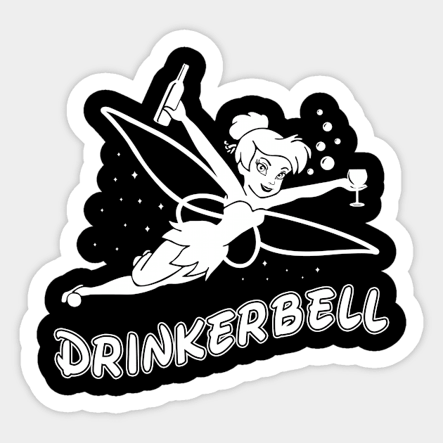Drinker Bell Drinkerbell Sticker by tshirttrending
